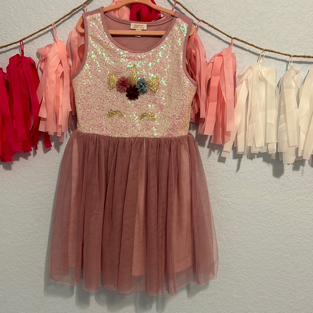 Sequins Tulle Unicorn Dress
